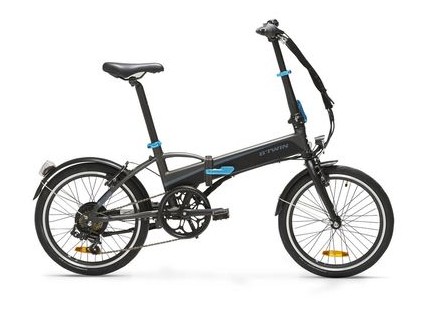 Folding electric cheap bike decathlon