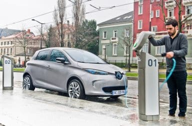 borde de recharge avec Zoe