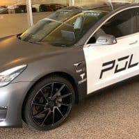 Tesla Model 3 police