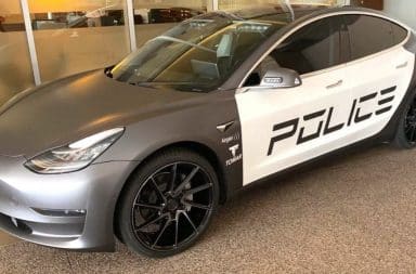 Tesla Model 3 police