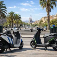 scooter electrique barcelone mobilite urbaine recharge