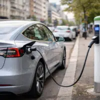 voiture electrique occasion recharge borne ville