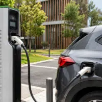 Borne de recharge publique pour voiture électrique en France