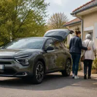 Citroën utilisée par un proche aidant pour accompagner un membre de sa famille
