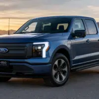 Ford F-150 Lightning électrique dans un paysage américain