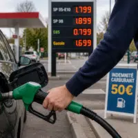 automobiliste faisant le plein de carburant en station-service