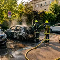 Borne de recharge urbaine pour voiture électrique à Strasbourg